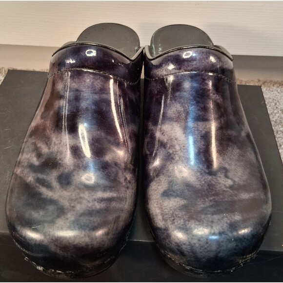 Dansko Marbled Patent Clog Nursing Comfort Shoe Womens Size 37 US 6.5-7 - Picture 2 of 13